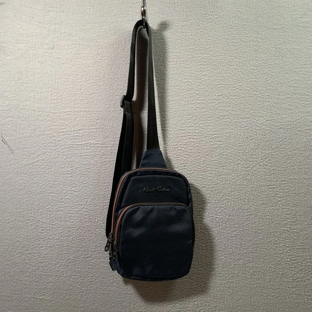 Robert Graham Randal‎ Sling Bag Crossbody Messenger – Navy Blue Designer